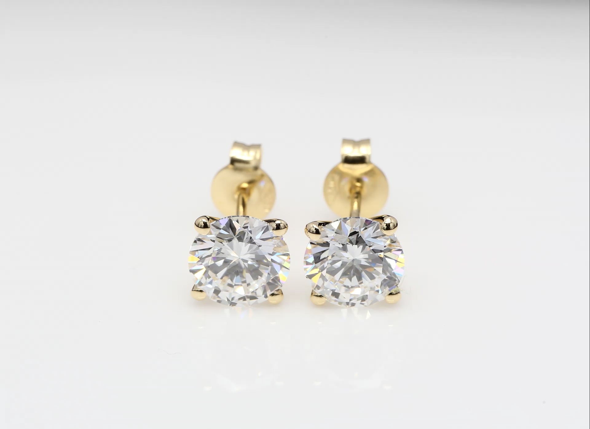 2 x 1.50 CT (RUND) DIAMANTÖRHÄNGEN