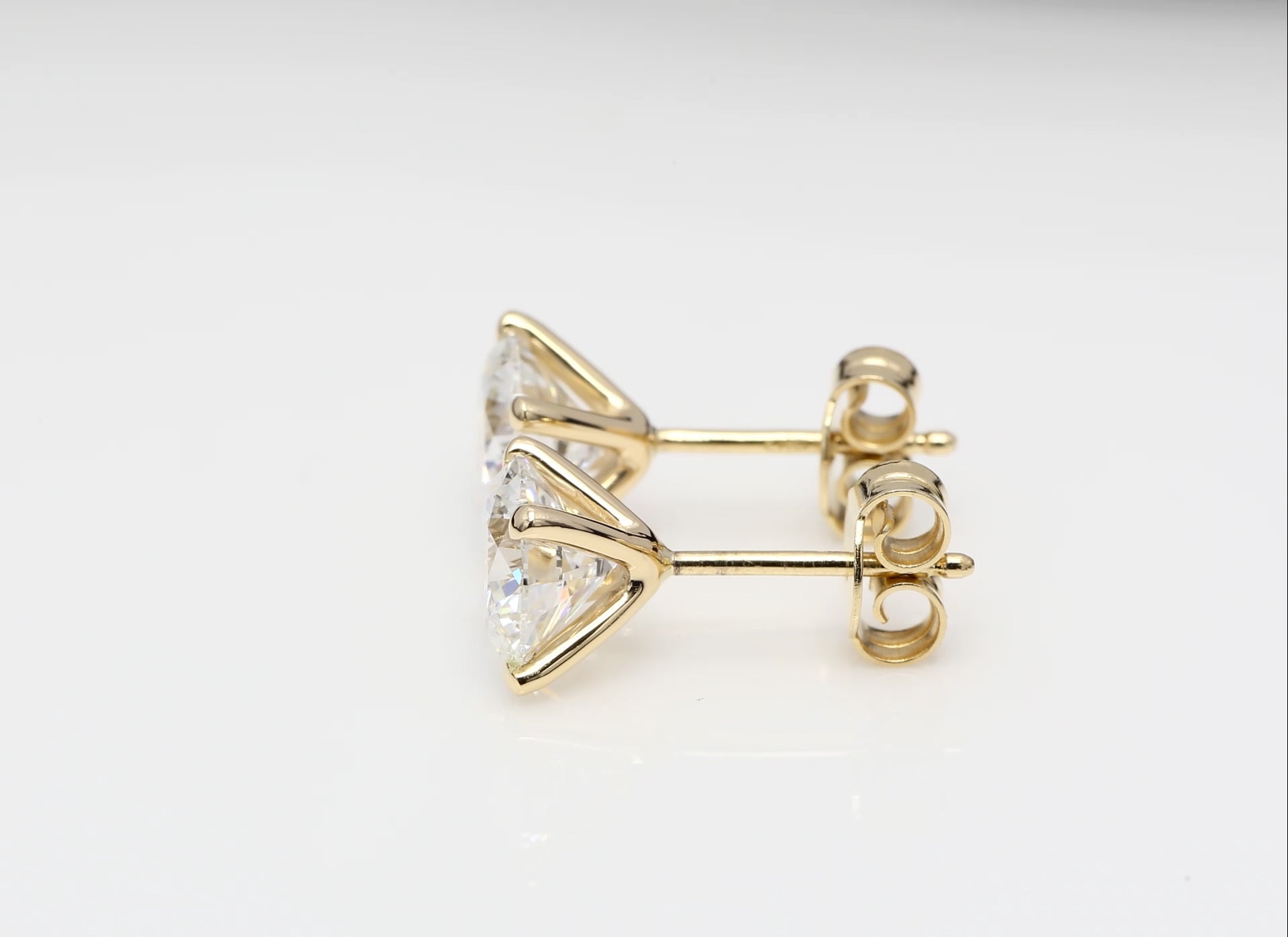 2 x 1.50 CT (RUND) DIAMANTÖRHÄNGEN