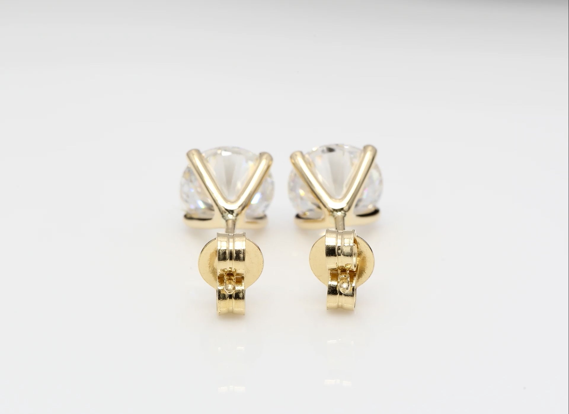 2 x 1.50 CT (RUND) DIAMANTÖRHÄNGEN