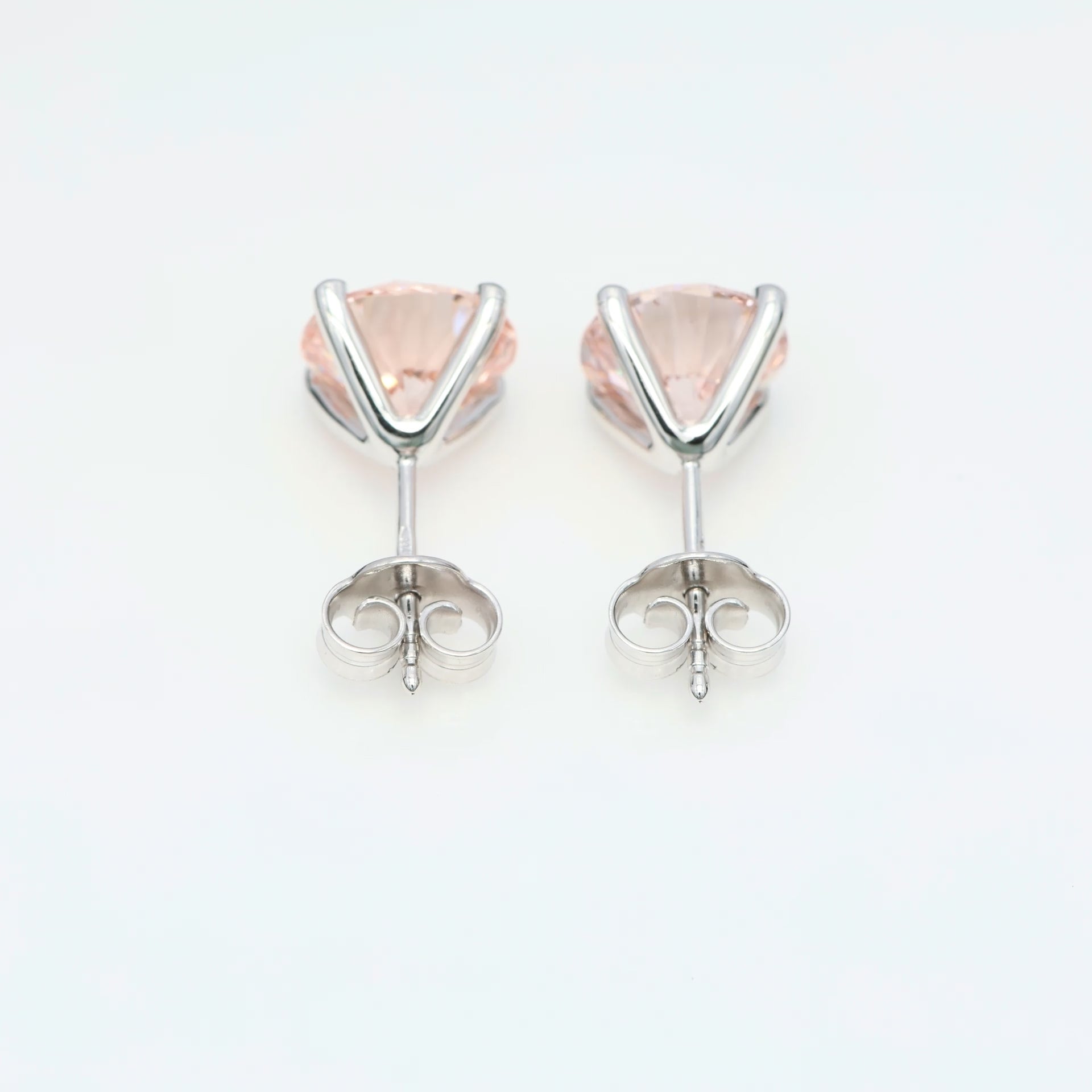 2 x 2.00 CT (ROSA RUND) DIAMANTÖRHÄNGEN