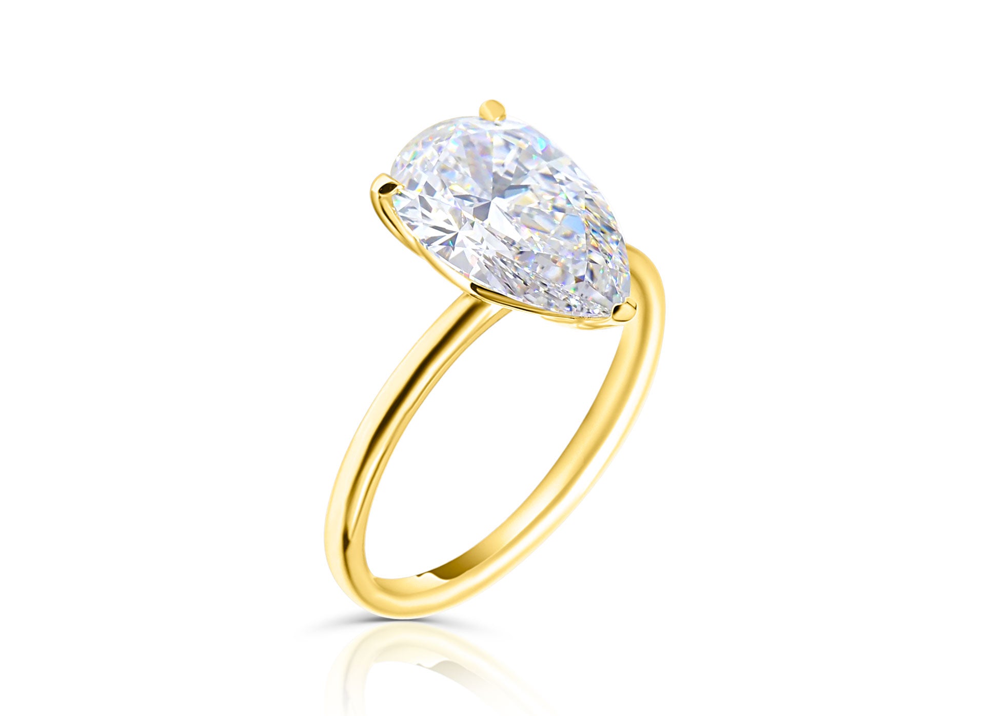 Engagement ring Aurora - Pear