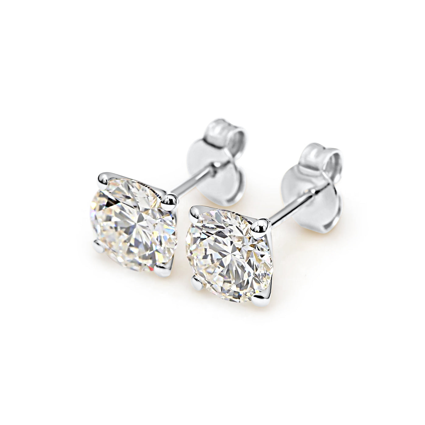 2 x 1.50 CT (ROUND) DIAMOND EAR PENDANTS