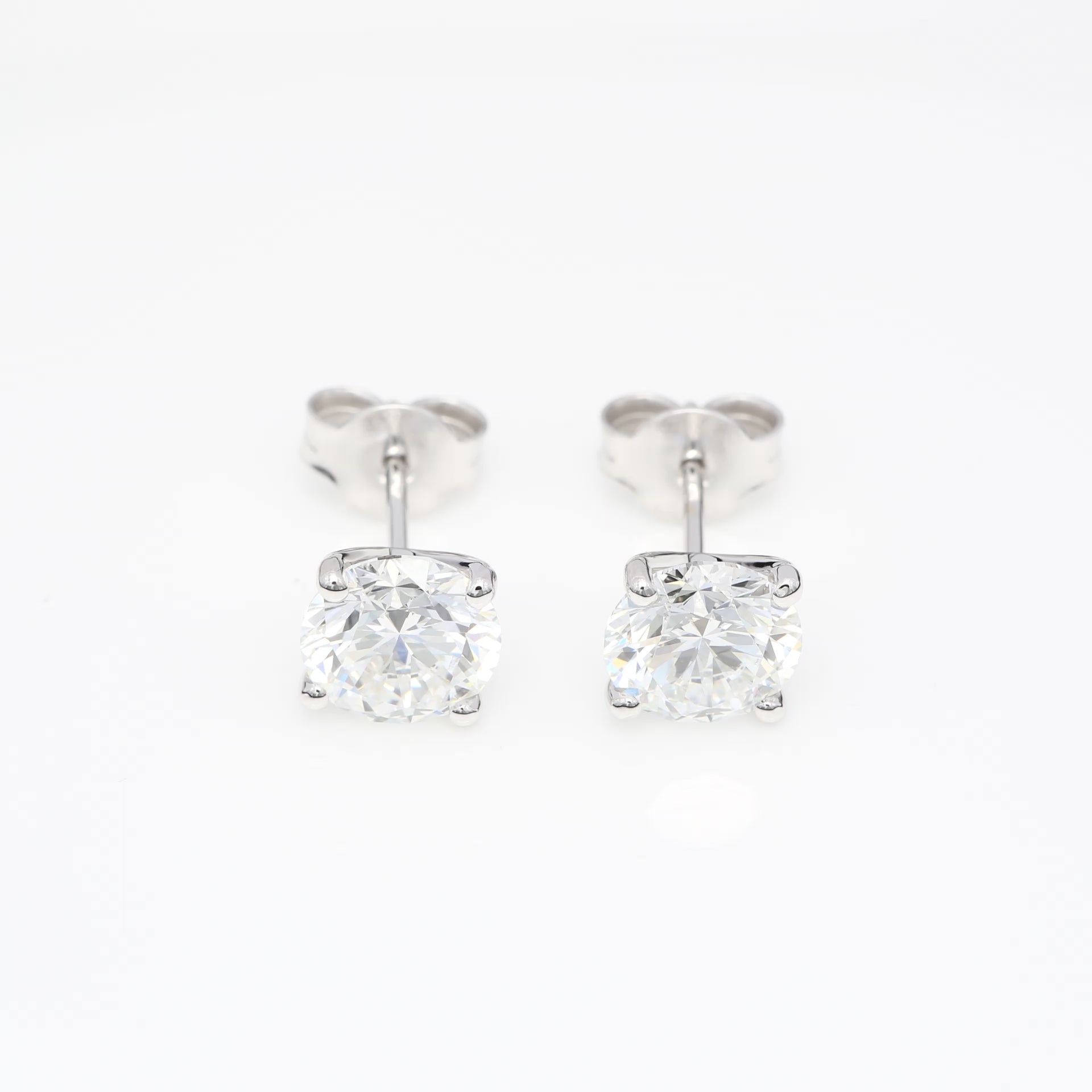 2 x 1.50 CT (RUND) DIAMANTÖRHÄNGEN