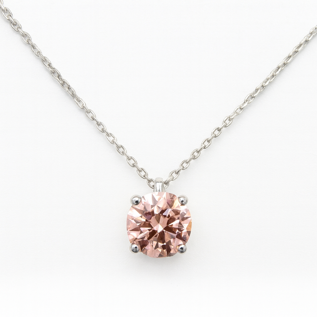 2.00 CT (ROSA RUND) DIAMANTHALSBAND